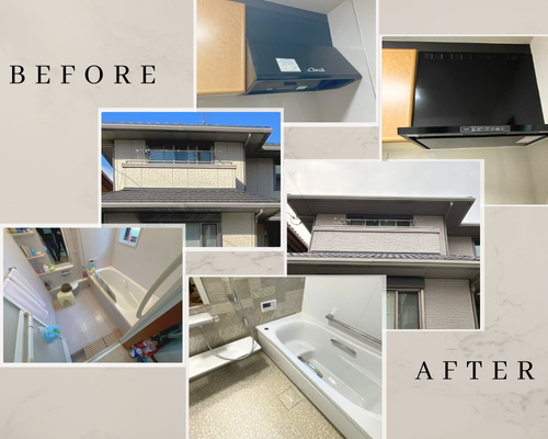 外壁・お風呂・レンジフードリフォーム アイキャッチ画像